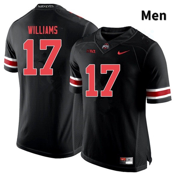 Ohio State Buckeyes Alex Williams Men's #17 Blackout Authentic Stitched College Football Jersey